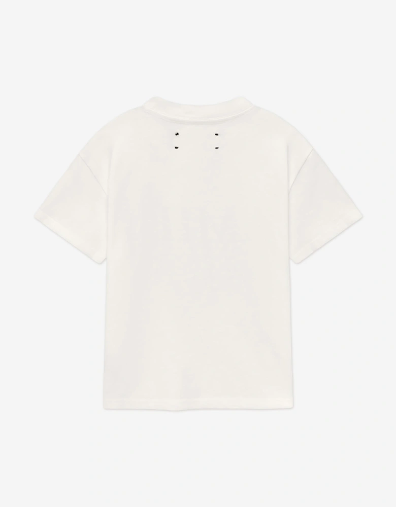 Kids Staggered T-Shirt in Ivory