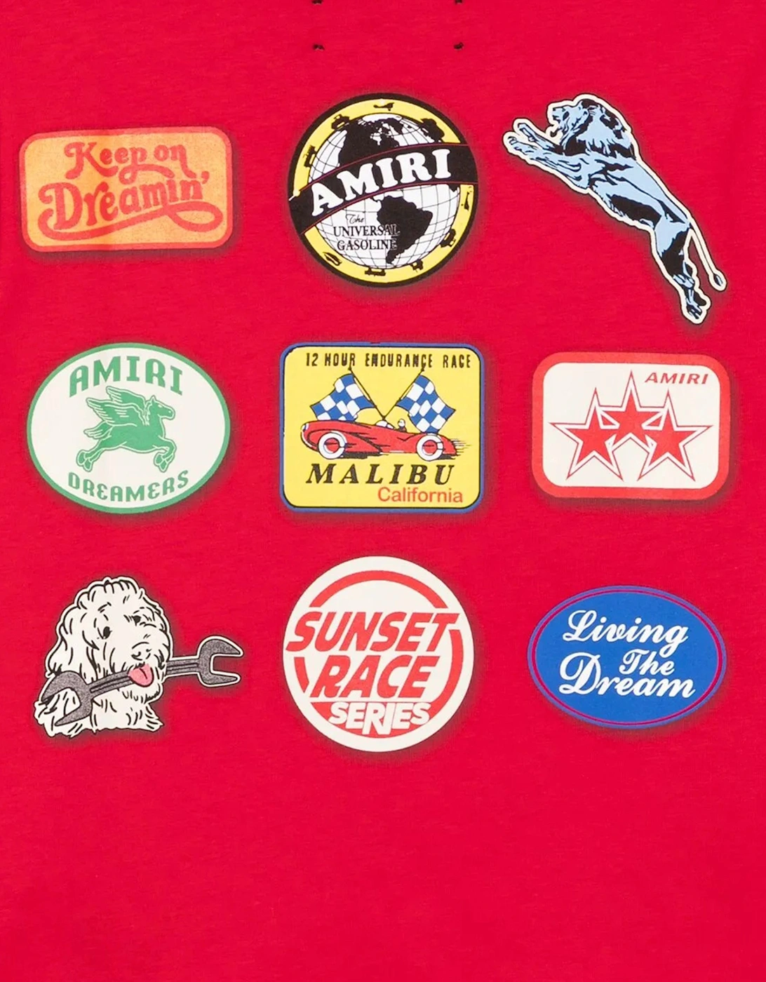 Kids Station Patch T-Shirt in Red