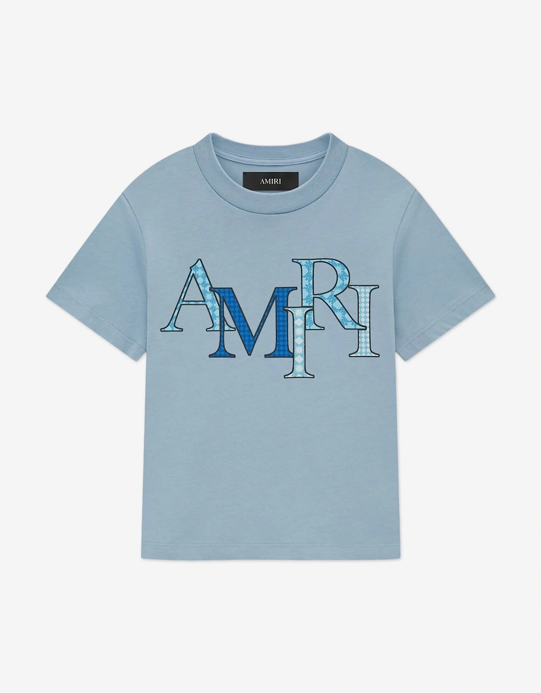 Kids Staggered T-Shirt in Blue, 5 of 4