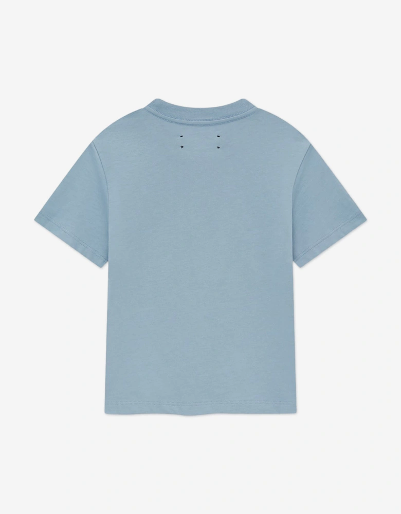 Kids Staggered T-Shirt in Blue