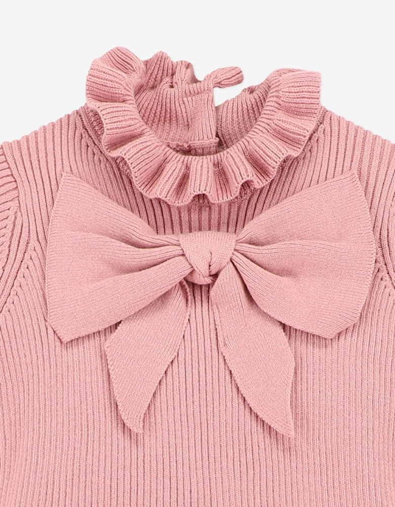 Angels Face Baby Girls Bliss Knitted and Tulle Dress in Pink