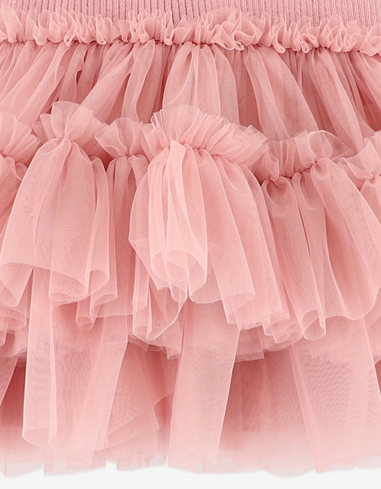 Angels Face Baby Girls Bliss Knitted and Tulle Dress in Pink
