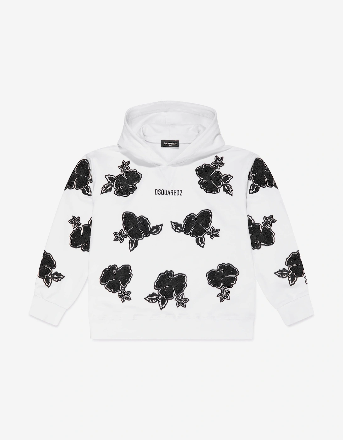 Kids Slouch Fit Hoodie in White, 6 of 5