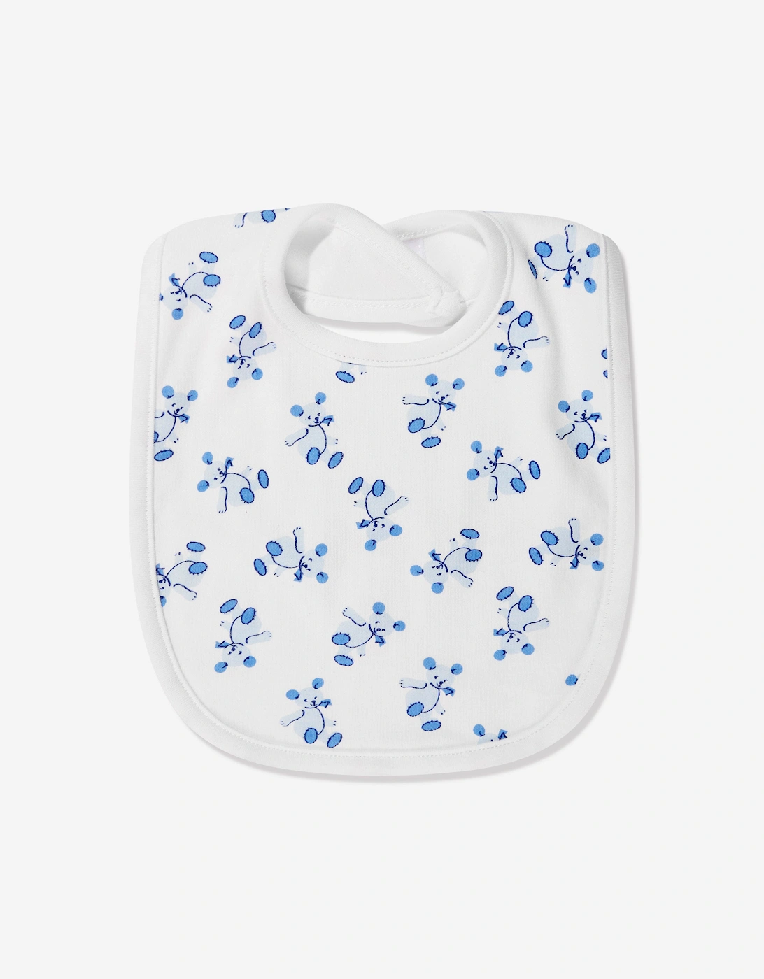 Baby Boys Teddy Bib in White, 5 of 4