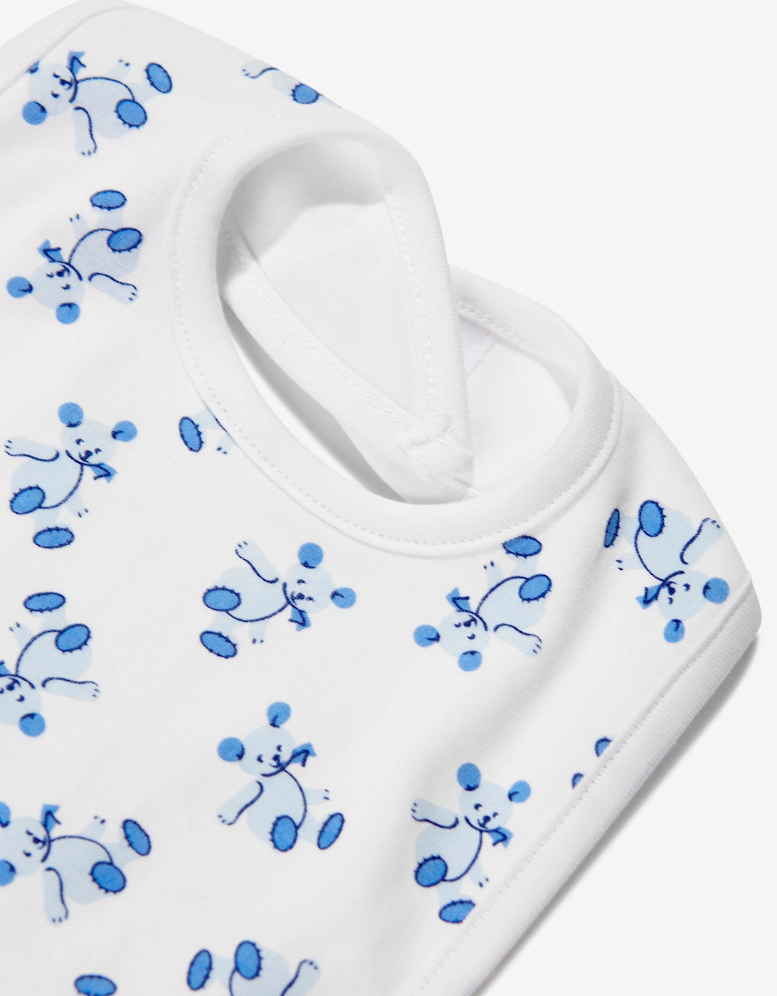 Baby Boys Teddy Bib in White
