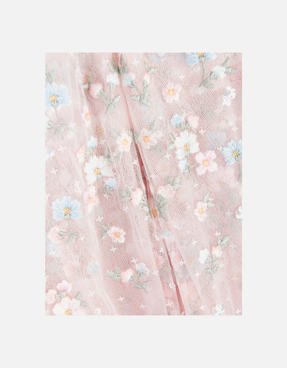 Girls Dahlia Ditsy Cape Dress in Pink