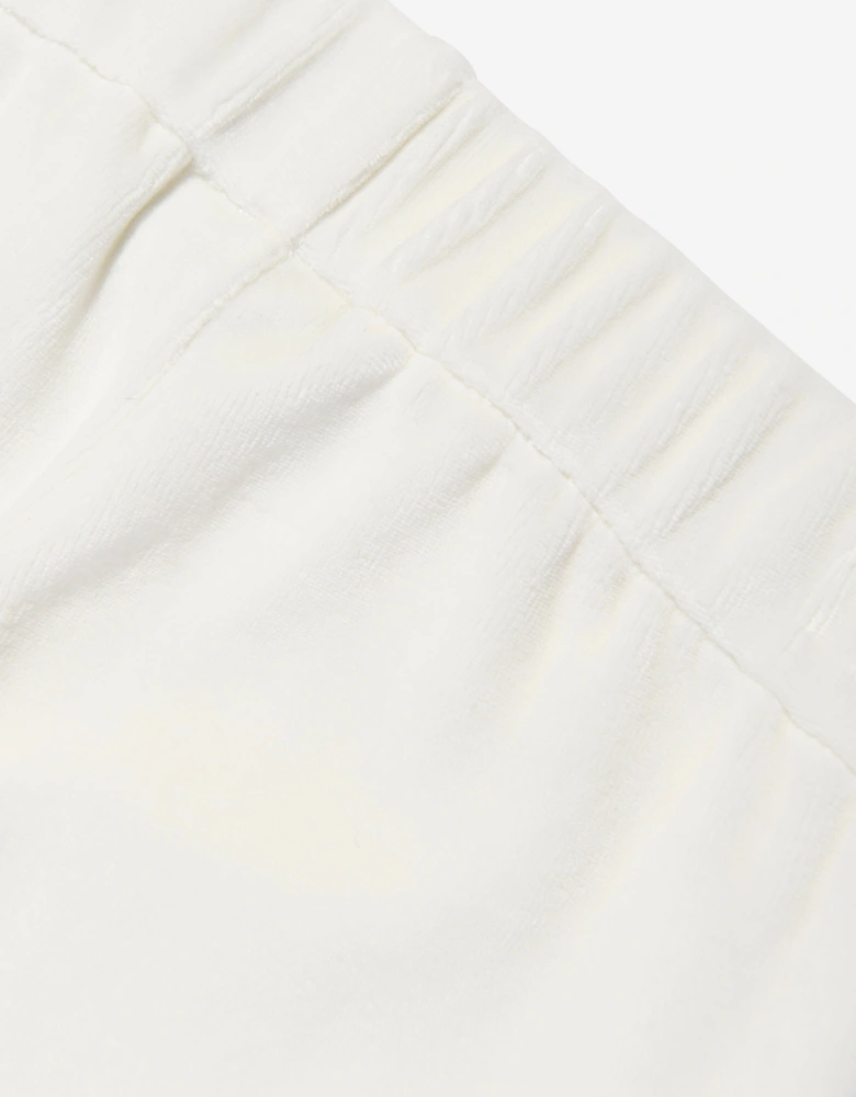 Baby Chenille Logo Joggers in White