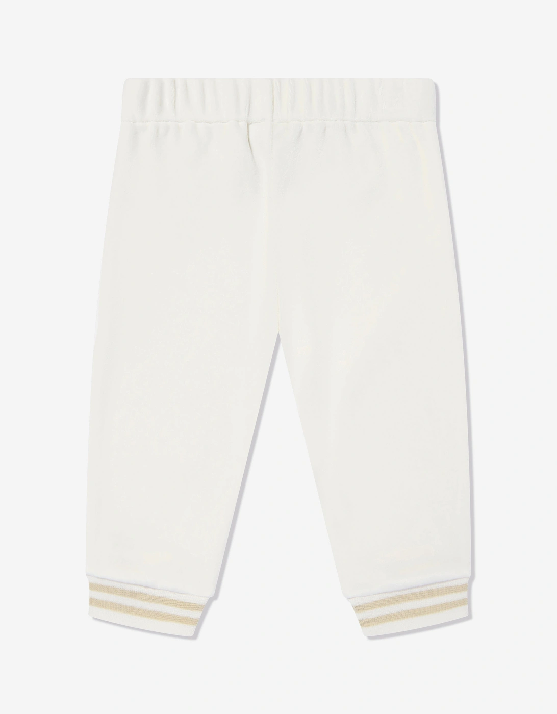Baby Chenille Logo Joggers in White
