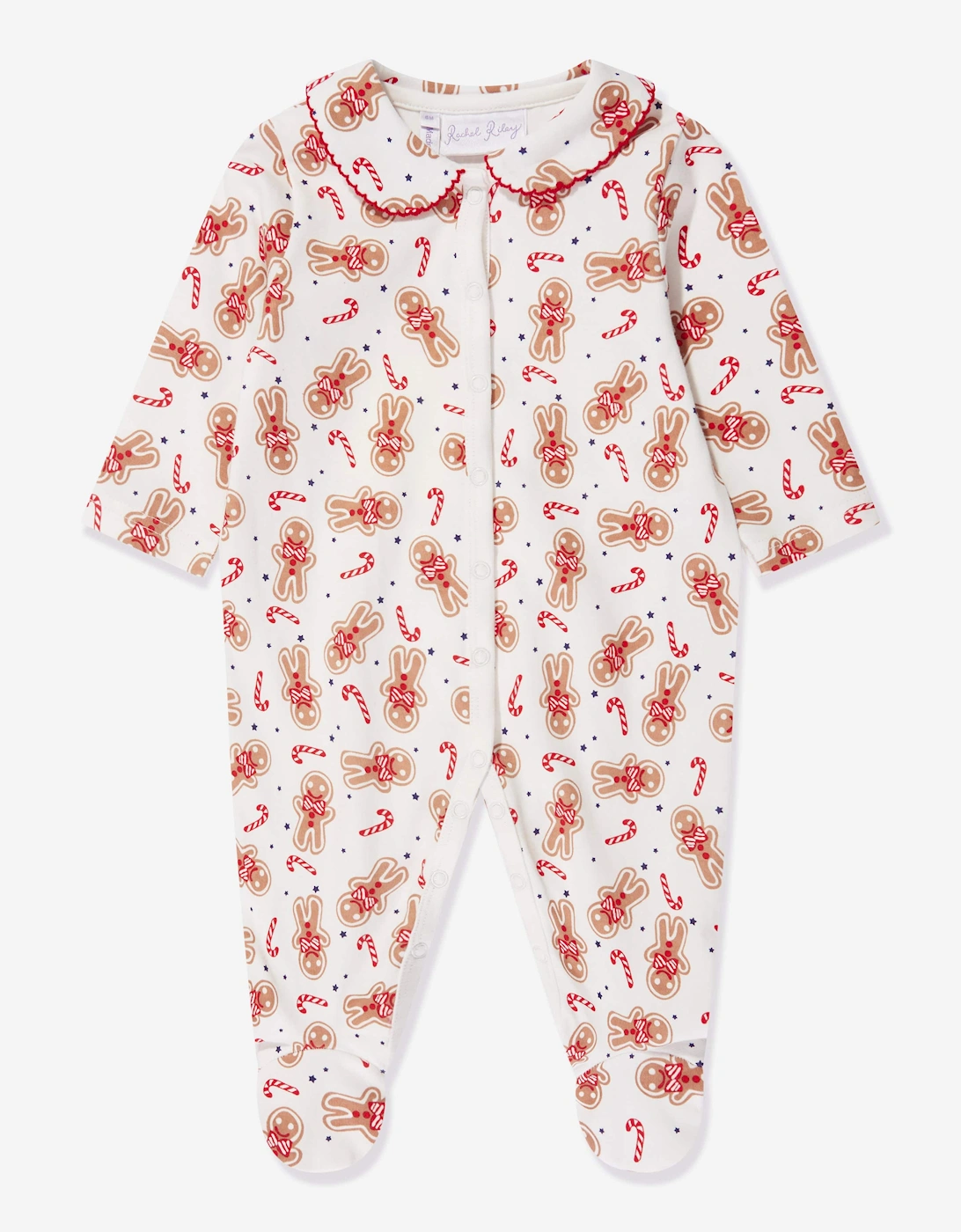 Baby Gingerbread Babygrow in White, 6 of 5