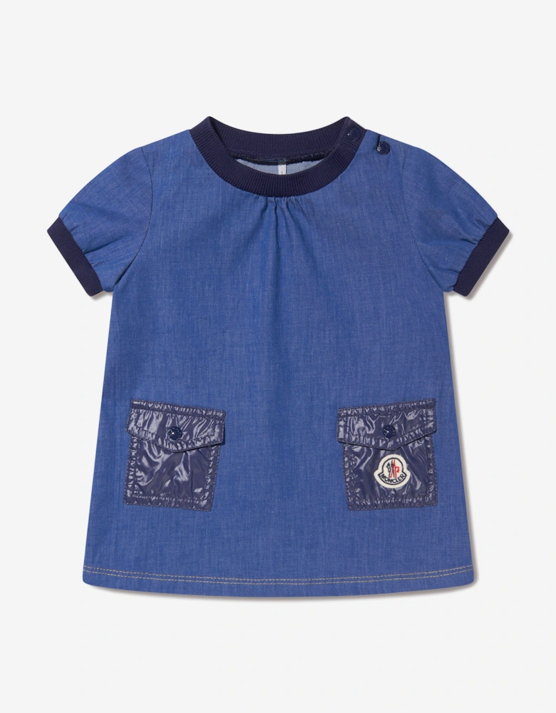 Enfant Baby Girls Dress in Blue