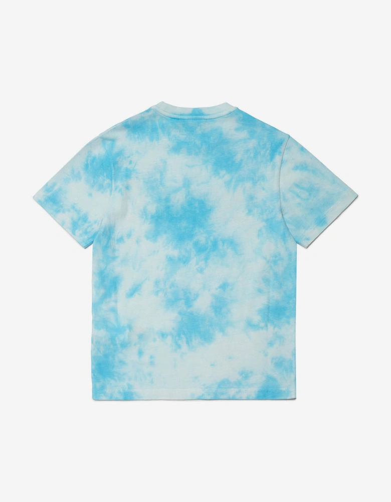 Kids Tie-Dye Logo T-Shirt in Blue