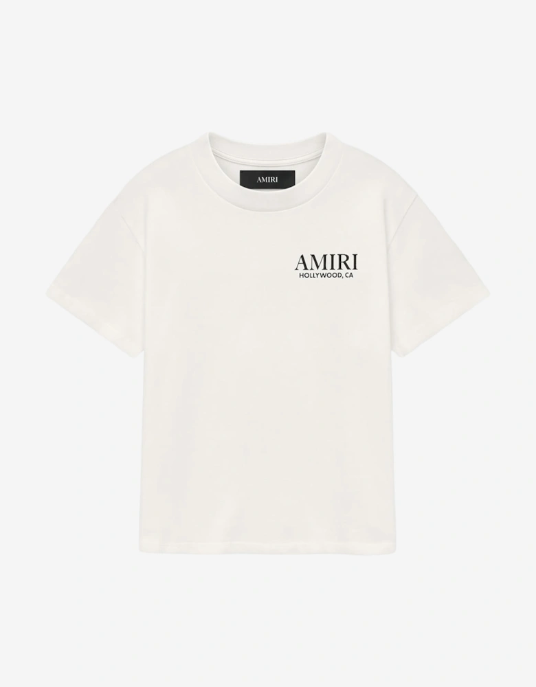 Kids Stacked T-Shirt in Ivory