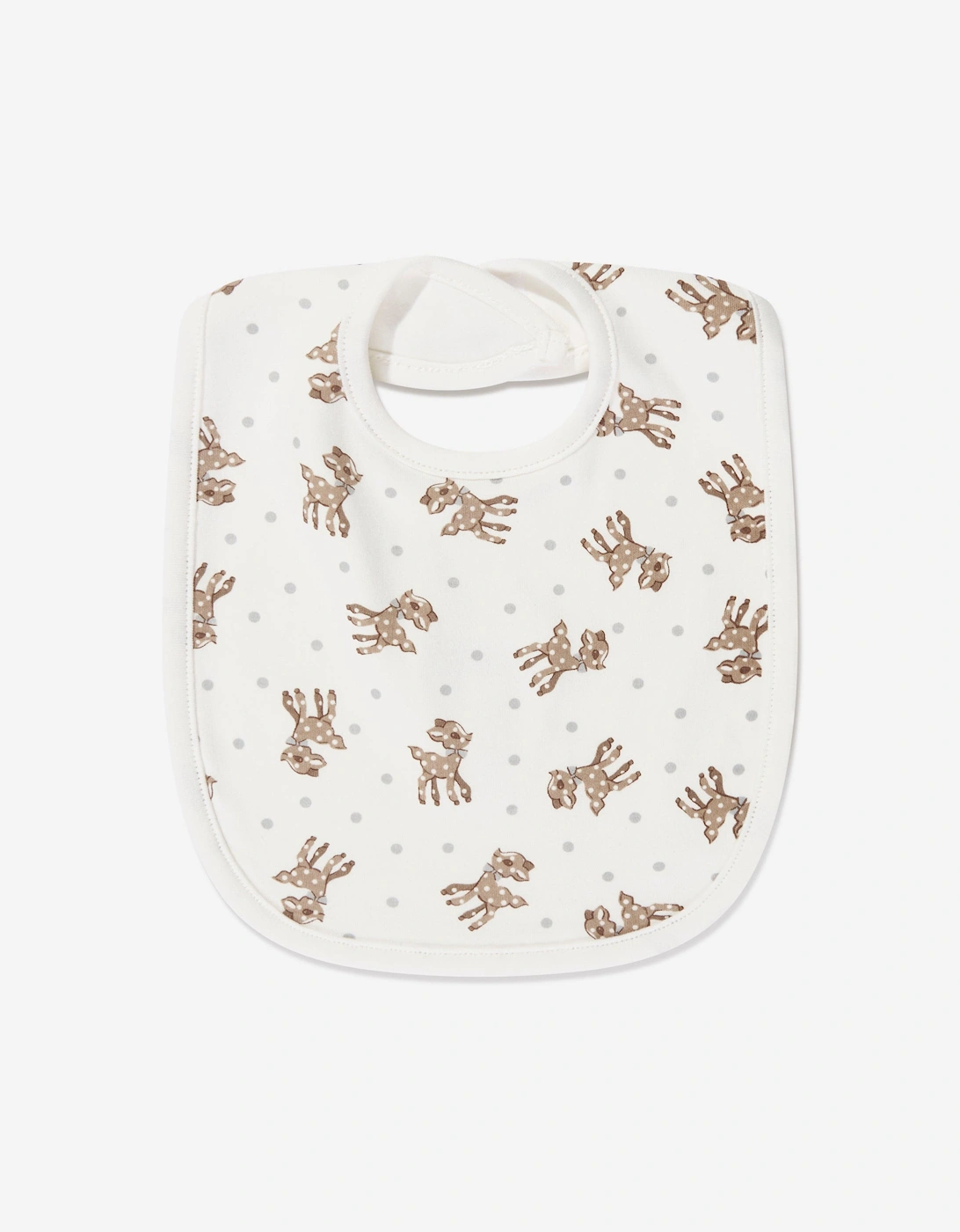 Baby Fawn Bib in White, 5 of 4