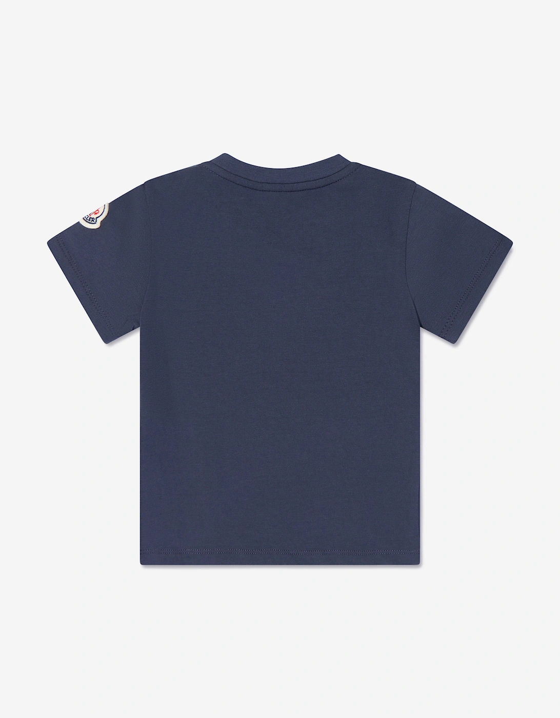 Enfant Baby Girls Logo T-Shirt in Navy