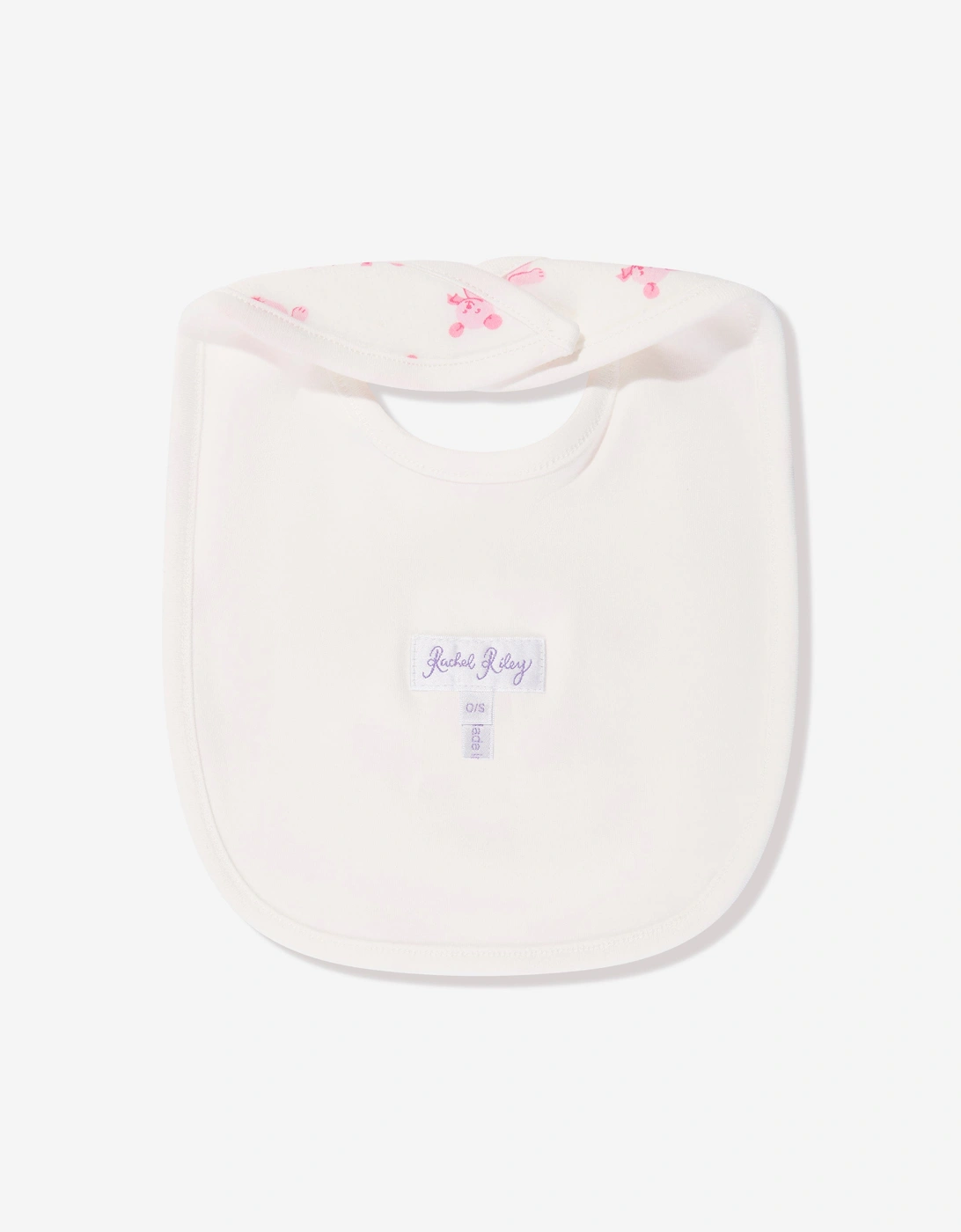 Baby Girls Teddy Bib in Pink