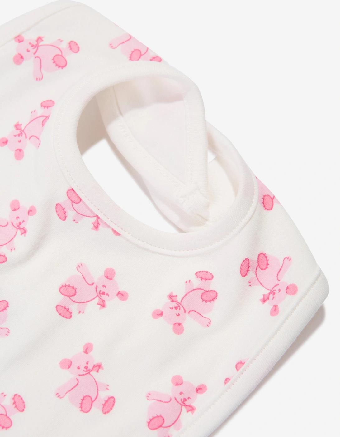 Baby Girls Teddy Bib in Pink