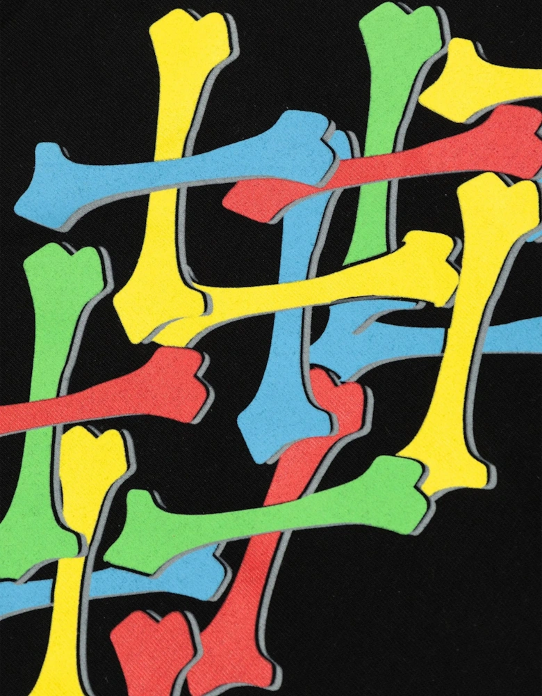 Kids Stacked T-Shirt in Black