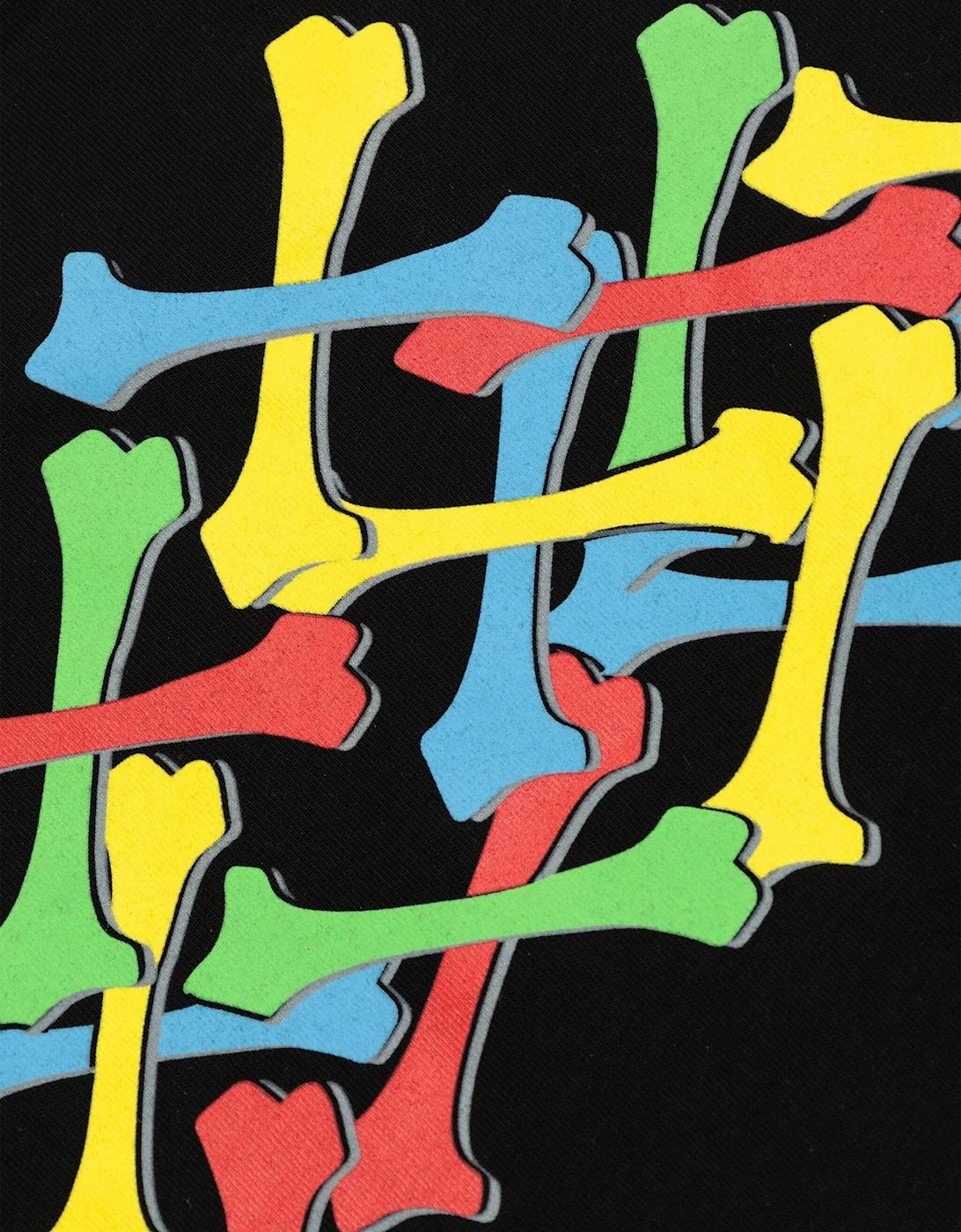 Kids Stacked T-Shirt in Black