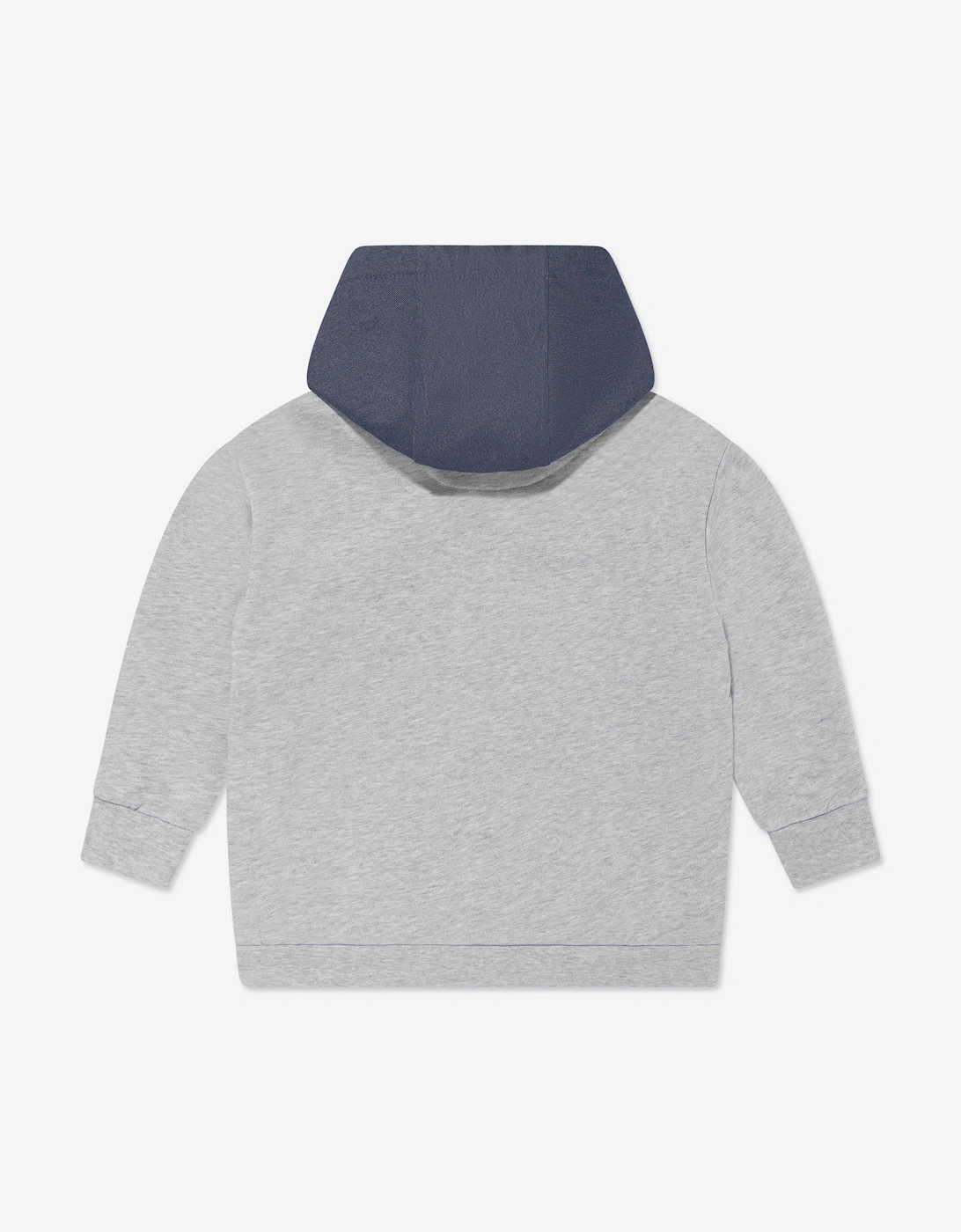 Kids Denim and Jersey Hoodie in Blue