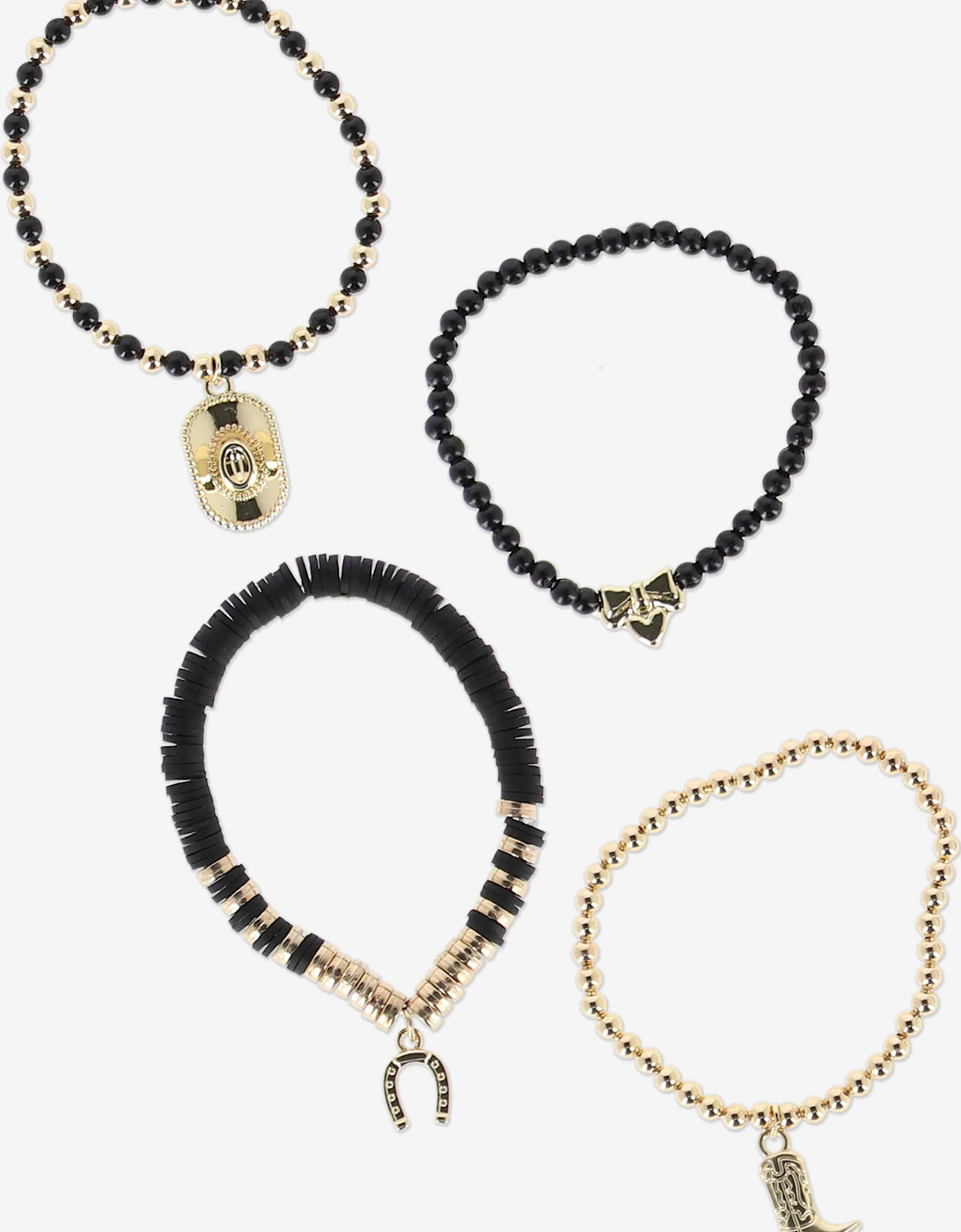 Angels Face Girls Cowgirl Bracelet in Gold
