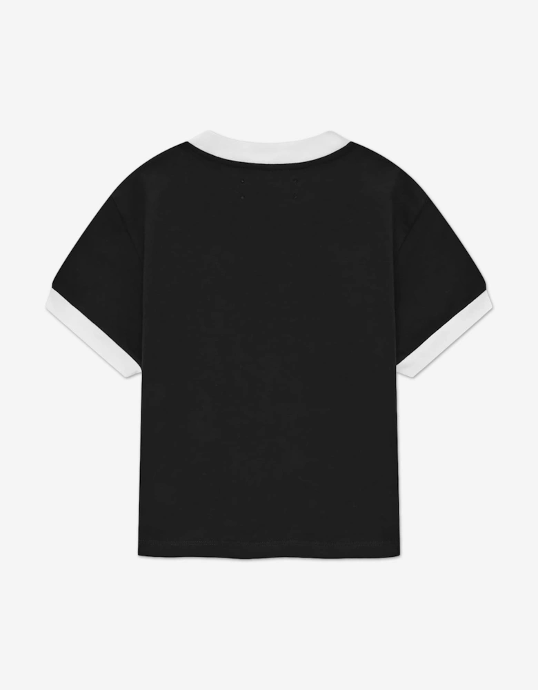 Kids Hollywood Ringer T-Shirt in Black
