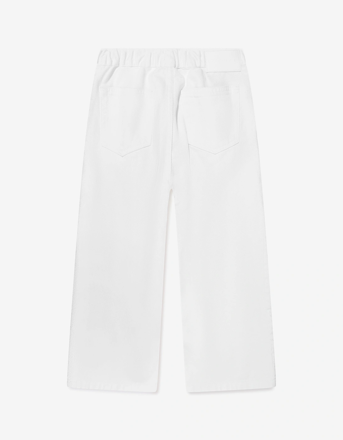 MM6 Kids Metallic Effect Jeans in Silver