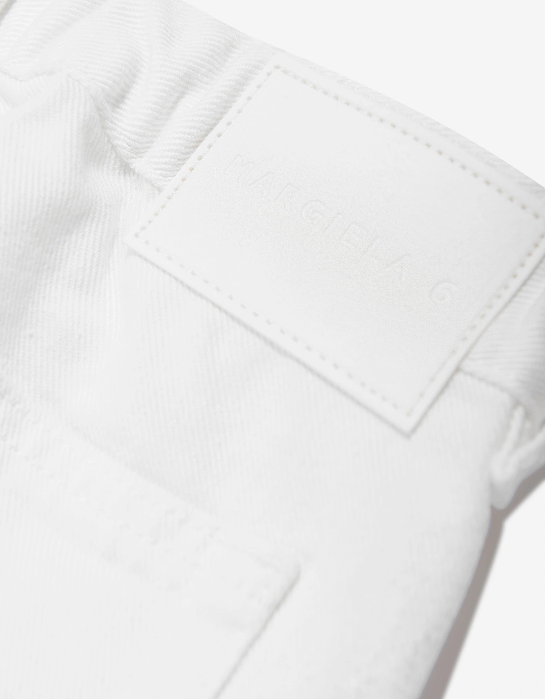 MM6 Kids Metallic Effect Jeans in Silver