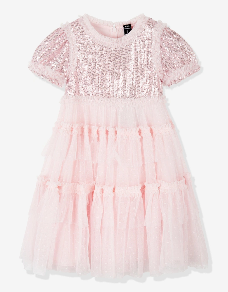 Girls Annalise Dress in Pink