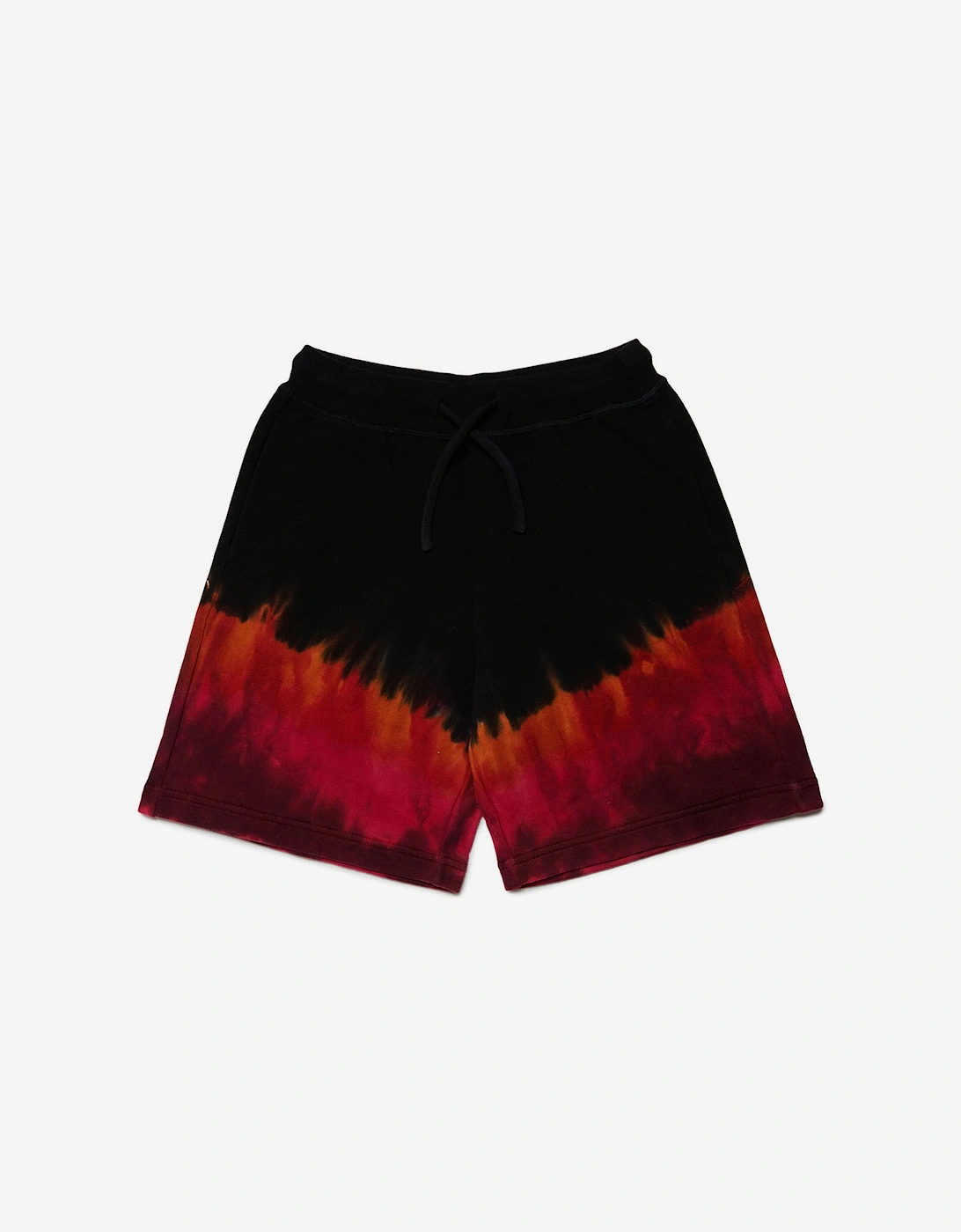 Boys Tie-Dye Logo Shorts in Black, 5 of 4