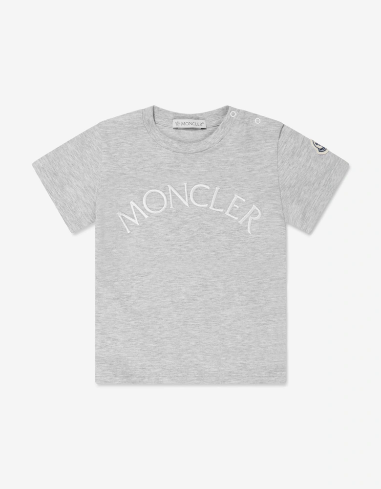 Enfant Baby Girls Logo T-Shirt in Grey