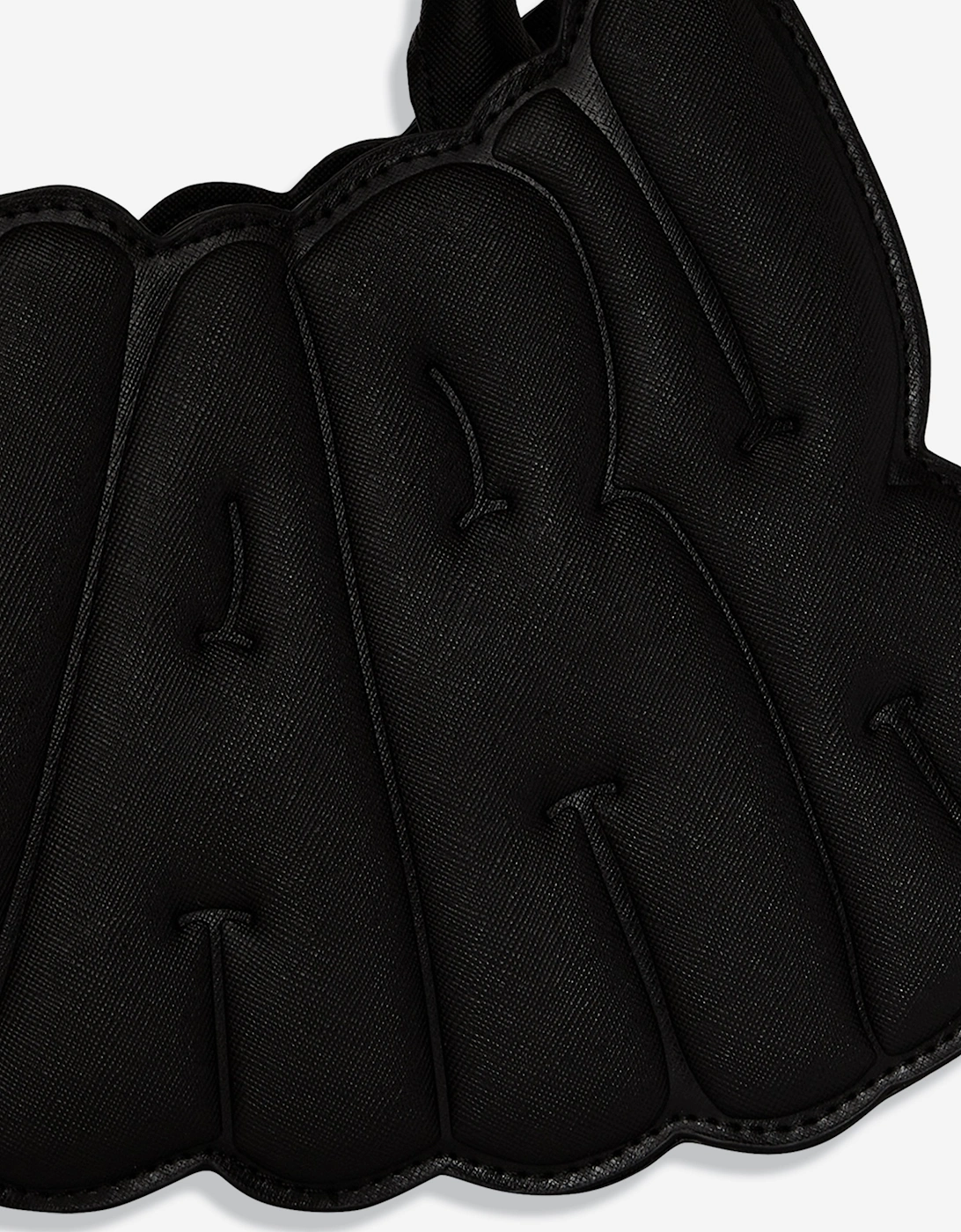 Girls Metallic Drip Shark Bubble Letters Handbag in Black (35.56cm)