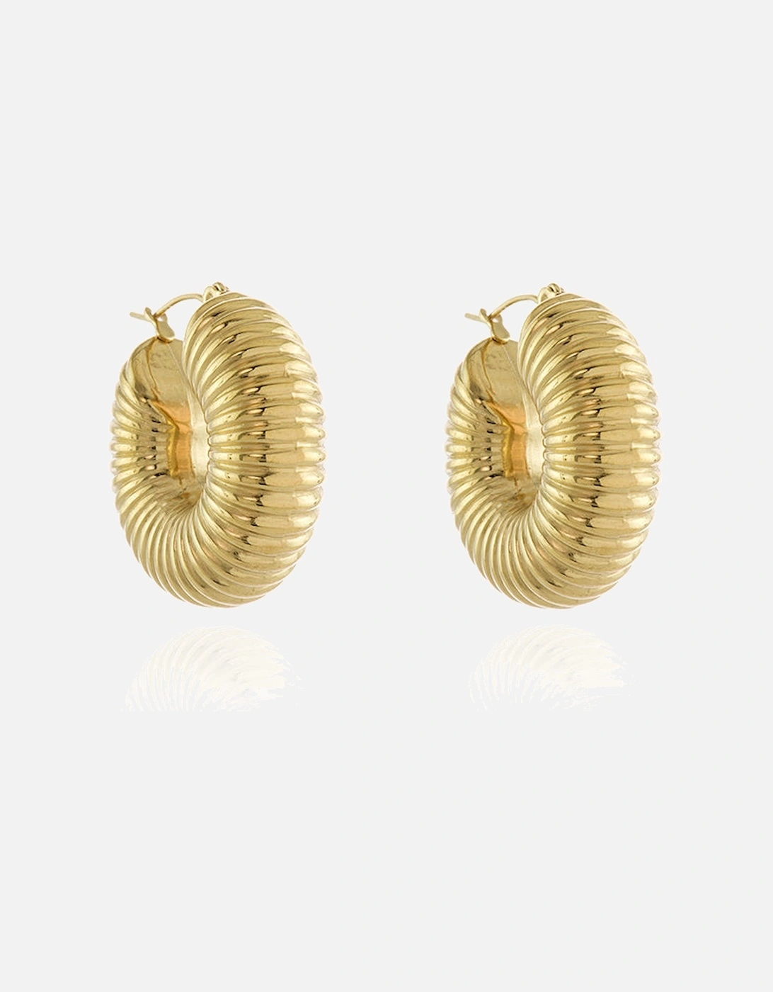 Fifer Gold Hoop Earrings, 4 of 3