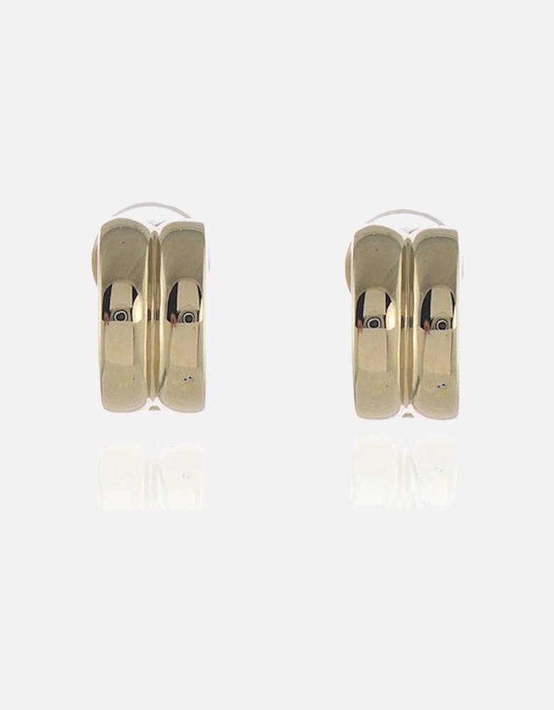 Suzy Polished Gold Clip On Earrings