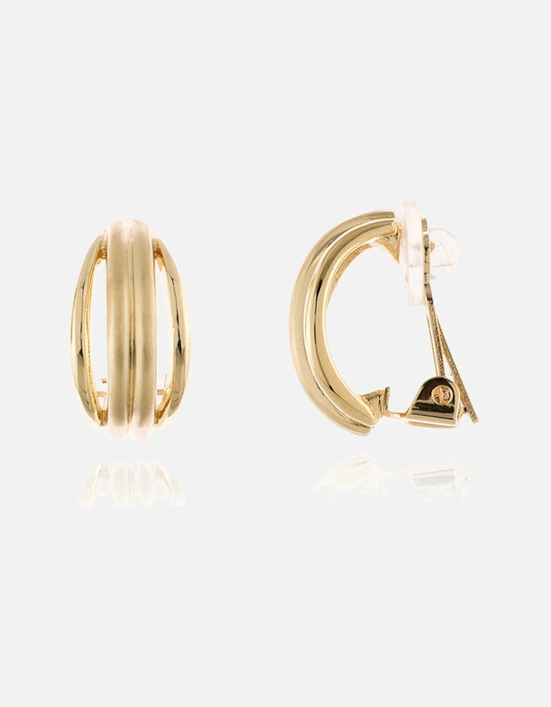 Maddy Gold Clip On Earrings