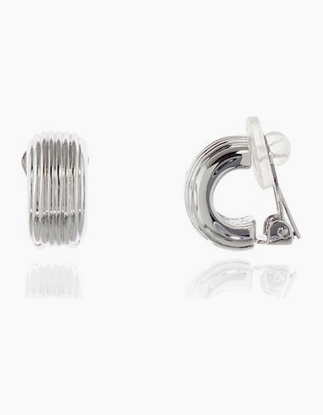 Cachet London Women's Silver/Silver Robbin Clip On Earrings