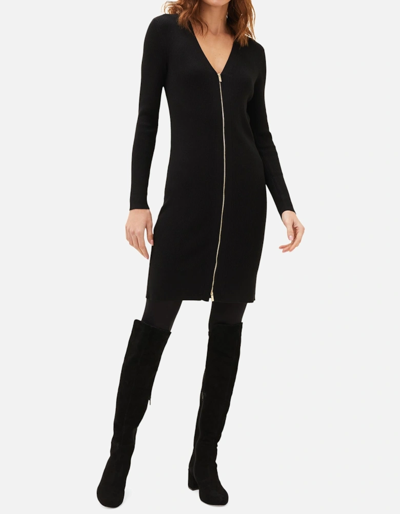 Milla Multiway Zip Ribbed Tunic Dress