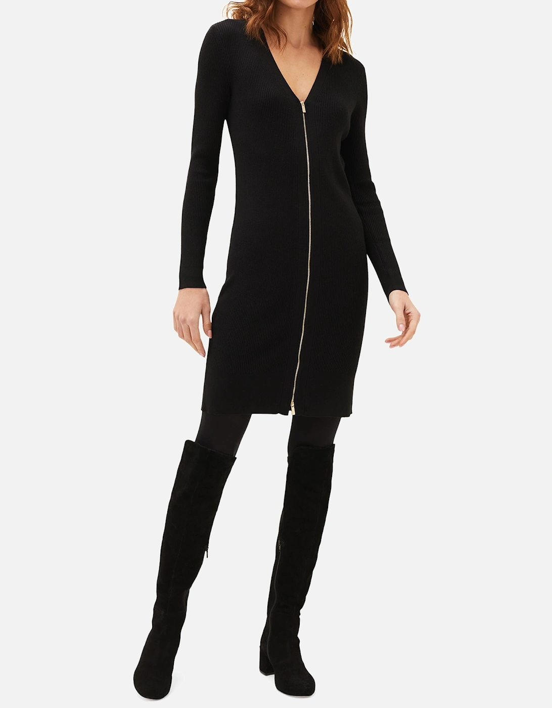 Milla Multiway Zip Ribbed Tunic Dress, 2 of 1