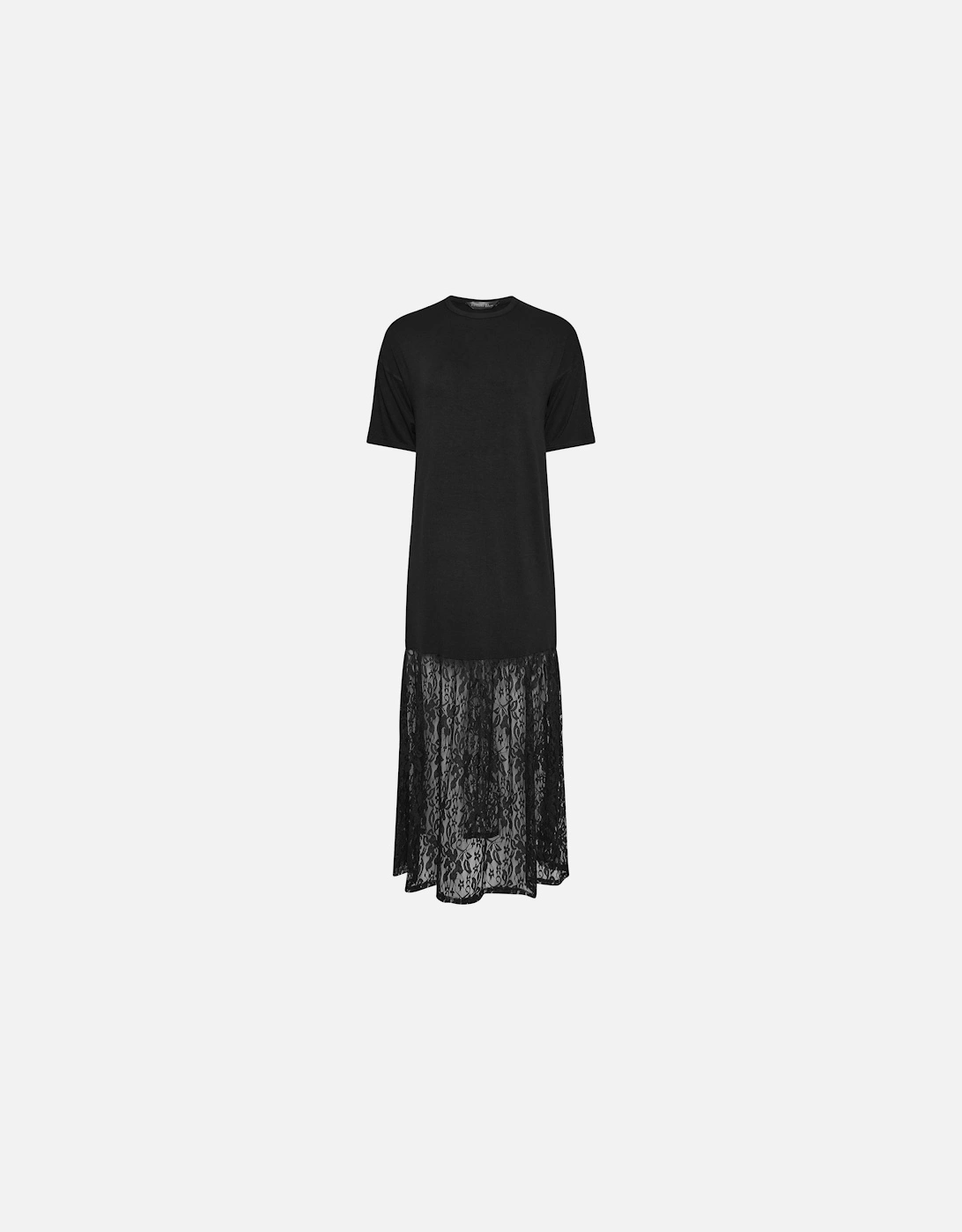 Petite Lace T-Shirt Maxi Dress, 2 of 1