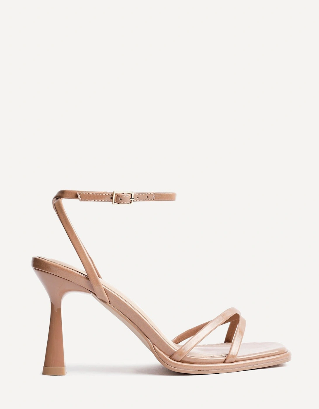 Verve Nude Faux Leather Crossover Stiletto Heel, 2 of 1