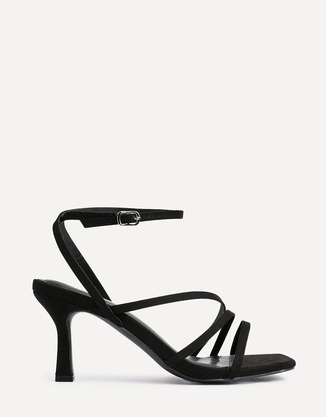 Reflect Black Faux Suede Strappy Heels, 2 of 1