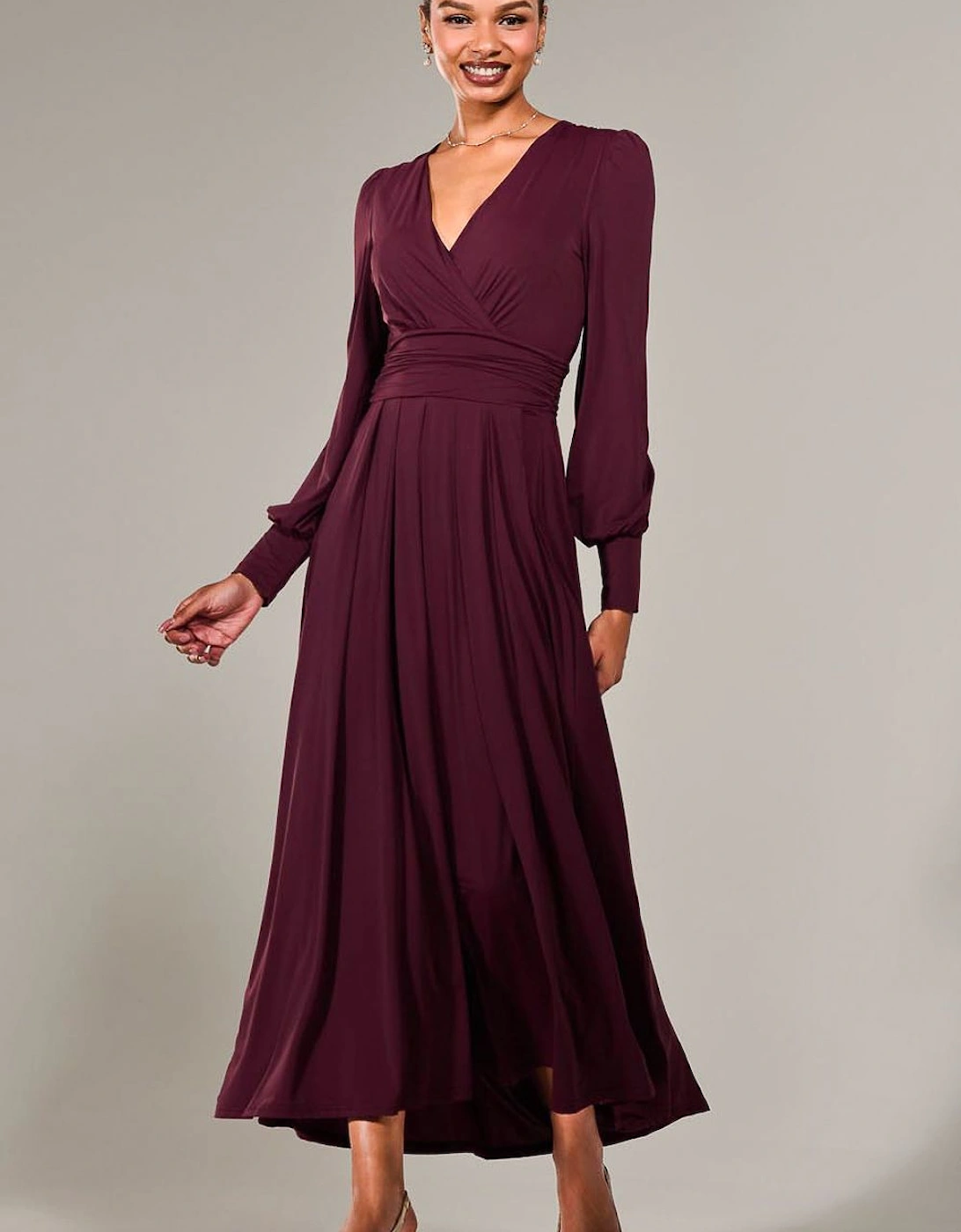 Long Sleeve Super Soft Jersey Maxi Dress, 2 of 1