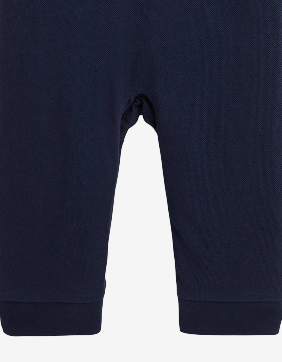 Baby Boys Polo Romper in Navy