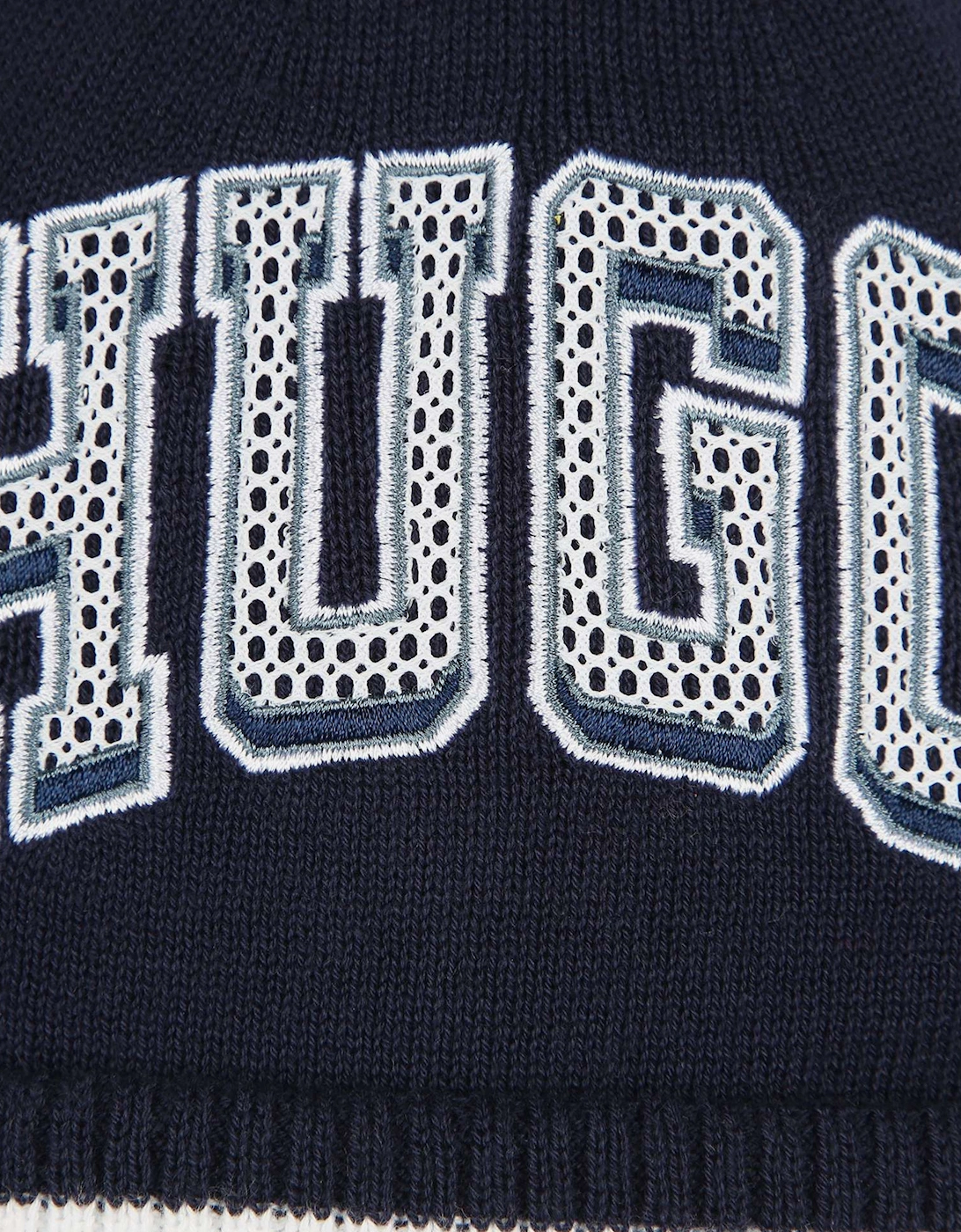 Hugo Boys Logo Beanie Hat in Blue