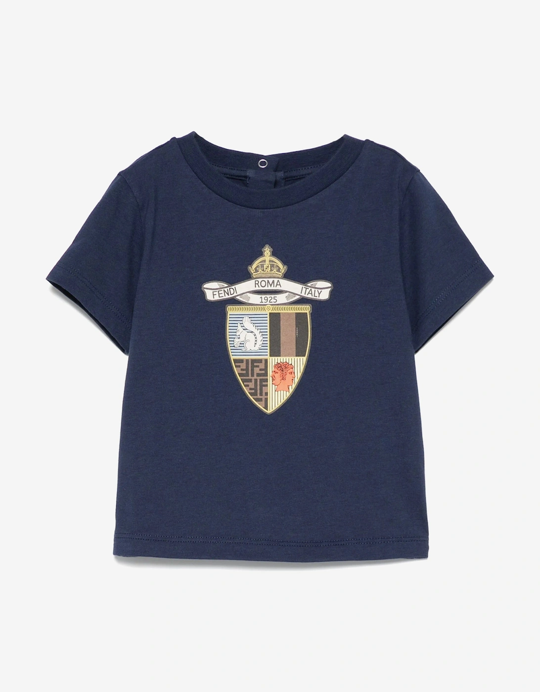 Baby Boys Shield T-Shirt in Navy, 5 of 4