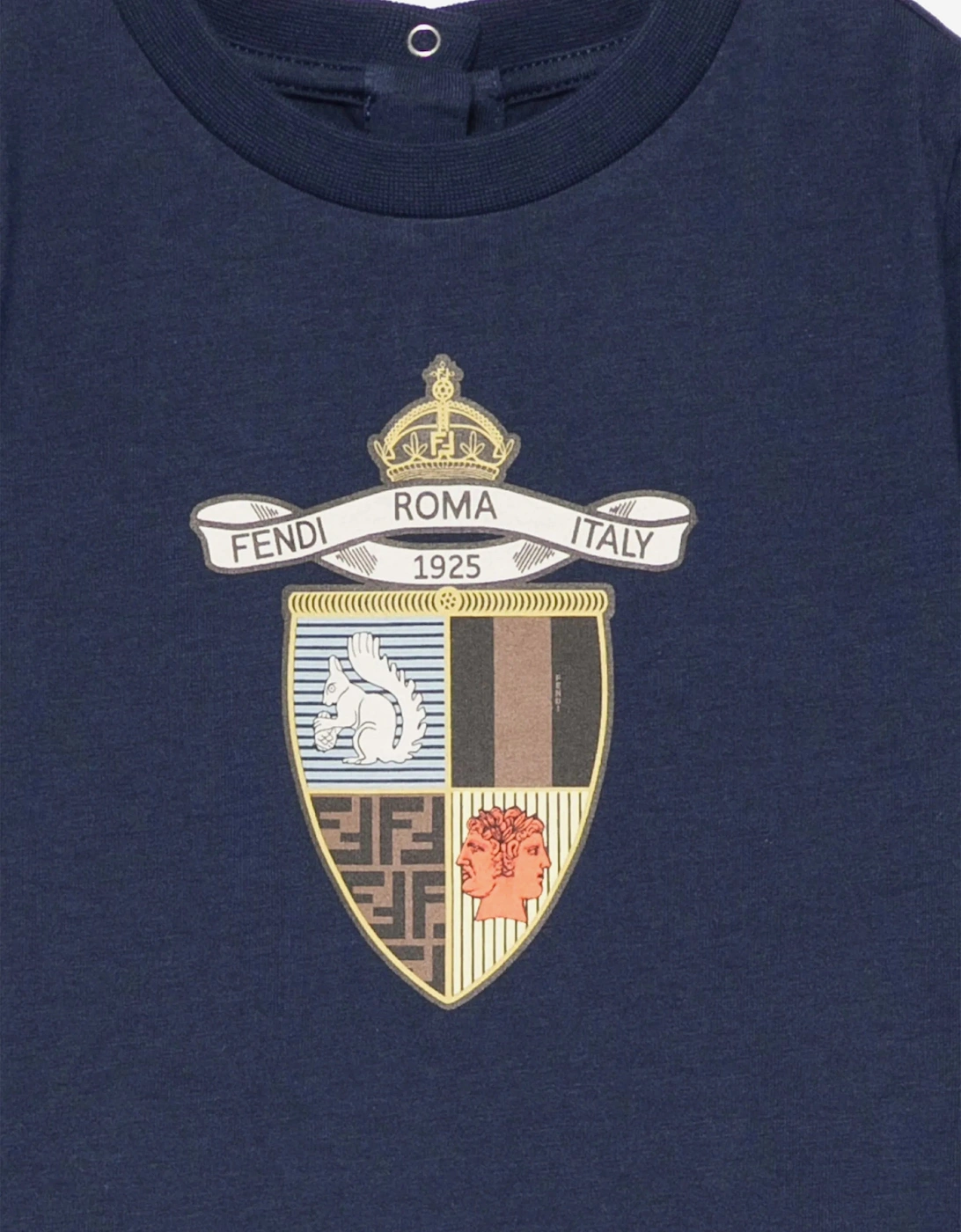 Baby Boys Shield T-Shirt in Navy