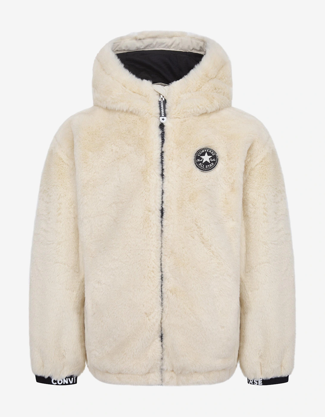 Girls Faux Fur Jacket in Ivory, 5 of 4