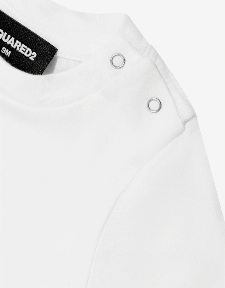 Baby Maple Leaf Logo T-Shirt in White