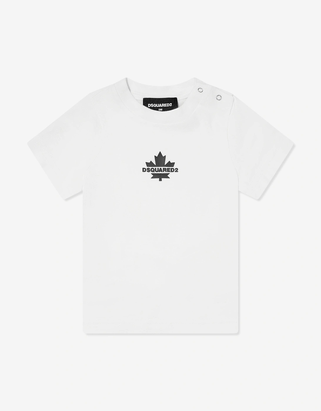 Baby Maple Leaf Logo T-Shirt in White, 5 of 4