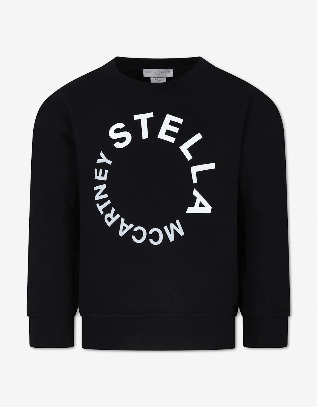 Boys Circle Logo Sweatshirt in Black, 4 of 3