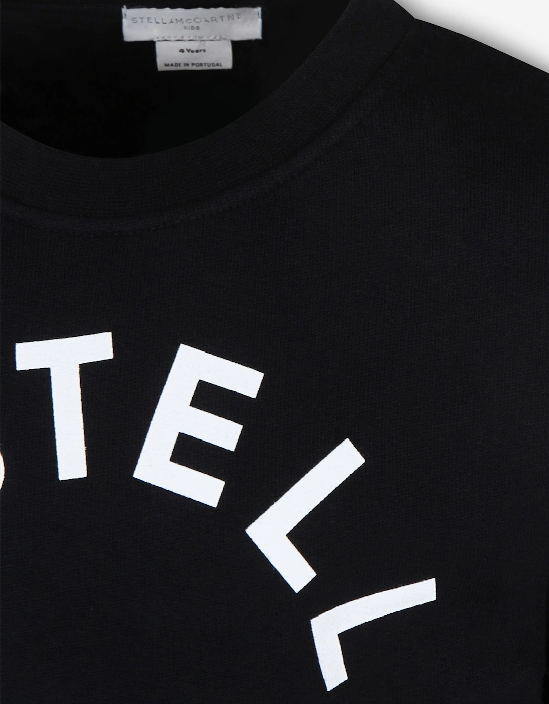 Boys Circle Logo Sweatshirt in Black